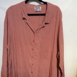 NWT size 1G 100% Linen top/jacket by FLAX